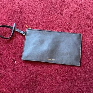 Michael Kors Charcoal Leather Men's Clutch